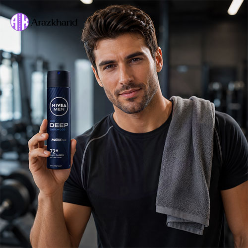 اسپری ضد تعریق بلک کربن مردانه نیوا Nivea مدل Deep Dark Wood حجم 200 میل — تصویر ۶