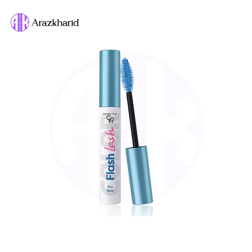 ریمل رنگی گلدن رز مدل FLASH LASH رنگ آبی آسمانی SKY BLUE حجم 9 میل