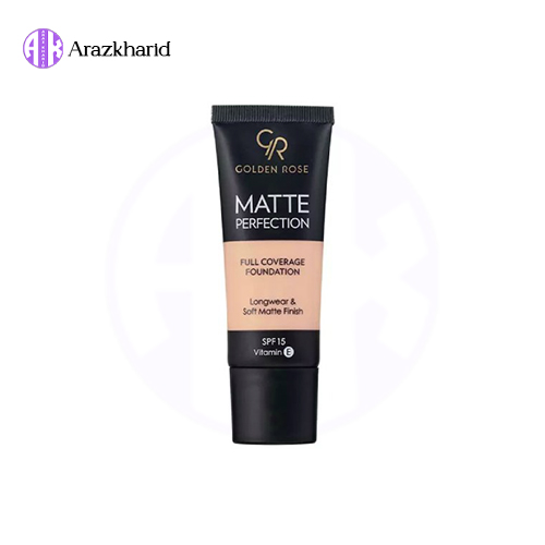 کرم پودر تیوپی مات پرفکشن SPF15 گلدن رز حجم 35 میل